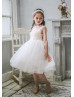 Glittering Fish Scale Sequins Flower Girl Dress